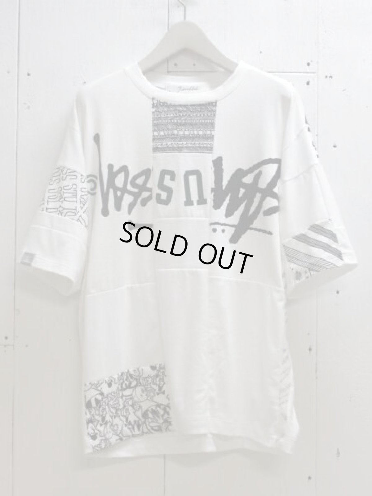 画像1: Takaya Hioki (タカヤヒオキ) OLD STUSSY REMAKE S/S  "REBEL ELEMENTS EXCLUSIVE" (WHT)A (1)