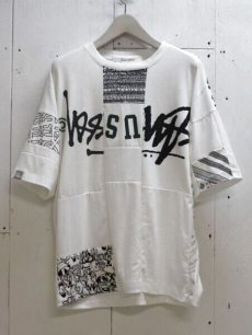 画像1: Takaya Hioki (タカヤヒオキ) OLD STUSSY REMAKE S/S  "REBEL ELEMENTS EXCLUSIVE" (WHT)A (1)