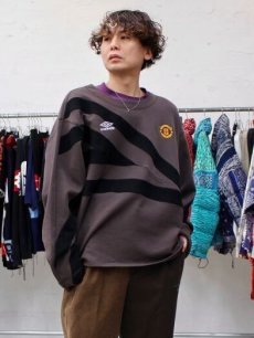 画像3: Children of the discordance(チルドレンオブザディスコーダンス) × UMBRO(アンブロ) UMPHREY BRO CN PULLOVER DISUMBCS-001(BRN) (3)