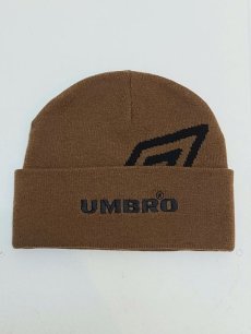 画像1: Children of the discordance(チルドレンオブザディスコーダンス) × UMBRO(アンブロ) LOGO BEANIE DISUMBAC002(BRN) (1)