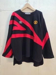 画像1: Children of the discordance(チルドレンオブザディスコーダンス) × UMBRO(アンブロ) UMPHREY BRO CN PULLOVER DISUMBCS-001(BLK) (1)