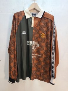 画像1: Children of the discordance(チルドレンオブザディスコーダンス) × UMBRO(アンブロ) CHANGEOVER GAME SHIRT DISUMBSH001(BRN) (1)