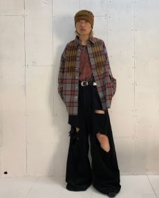 画像8: el conductorH(コンダクター) DISTRESSED CORDUROY WIDE TROUSERS PD24AP01 (8)