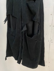 画像4: el conductorH(コンダクター) DISTRESSED CORDUROY WIDE TROUSERS PD24AP01 (4)