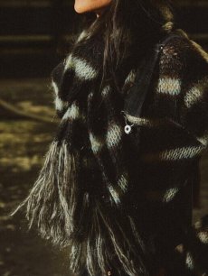 画像9: SUGARHILL(シュガーヒル) MOHAIR STRIPE MUFFLER 2411300604(MNT) (9)