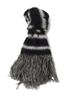 画像1: SUGARHILL(シュガーヒル) MOHAIR STRIPE MUFFLER 2411300604(MNT) (1)