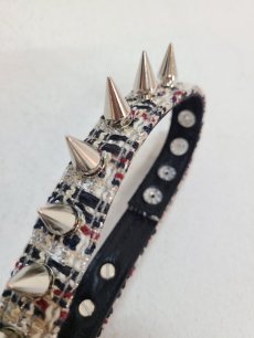 画像3: el conductorH(コンダクター) MIXED TWEED PUNK SPIKES CHOKER PD24AAC01 (3)