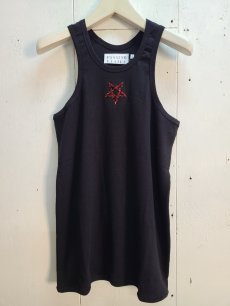 画像1: el conductorH(コンダクター) SPANGLE PENTAGRAM EMBROIDERED TANKTOP PD24AW04 (1)