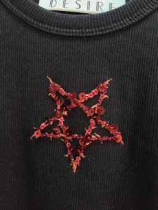 画像3: el conductorH(コンダクター) SPANGLE PENTAGRAM EMBROIDERED TANKTOP PD24AW04 (3)