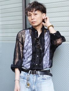 画像6: el conductorH(コンダクター) FLOWER LACE FRILL SHIRT PD24AS02 (6)