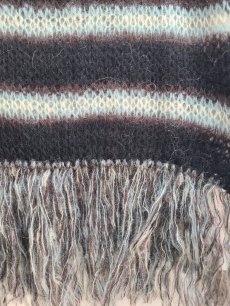 画像4: SUGARHILL(シュガーヒル) MOHAIR STRIPE MUFFLER 2411300604(MNT) (4)