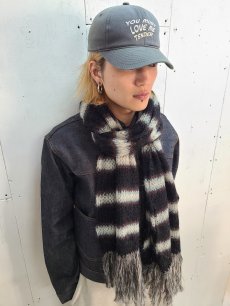 画像7: SUGARHILL(シュガーヒル) MOHAIR STRIPE MUFFLER 2411300604(MNT) (7)