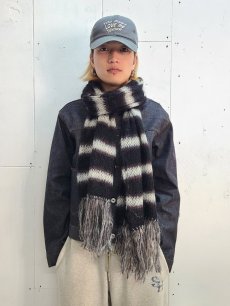 画像6: SUGARHILL(シュガーヒル) MOHAIR STRIPE MUFFLER 2411300604(MNT) (6)