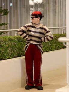 画像10: SUGARHILL(シュガーヒル) MOHAIR STRIPE PULLOVER 2411300603(WINE) (10)