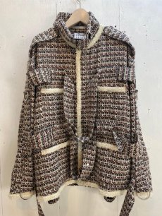 画像2: el conductorH(コンダクター) MIXED TWEED BONDAGE FIELD JKT PD24AJ04 (2)