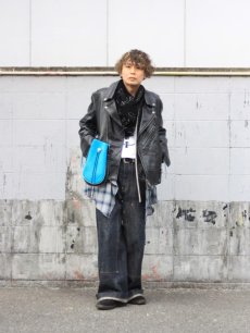 画像16: Azuma.(アズマ)× BLACKMEANS(ブラックミーンズ)  LINING HANGED RIDERS JACKET 24AH-BM-01 (16)