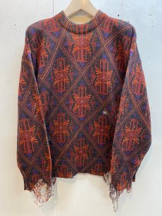 画像1: ★SALE30%OFF★Children of the discordance(チルドレンオブザディスコーダンス) IRIS SAKAI INKJET PRINT PULLOVER KNIT DISKN-001  (1)