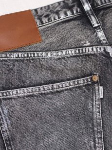 画像12: SUGARHILL(シュガーヒル) FOILED DENIM TROUSERS WIDE CUT 2411300410 (BLK) (12)