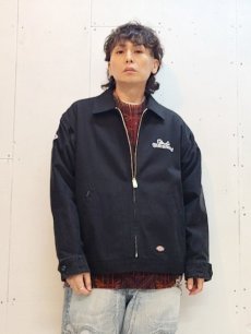 画像11: Children of the discordance(チルドレンオブザディスコーダンス) × DICKIES SOUVENIR JACKET DISDICJK-001 (BLK) (11)