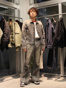 画像10: SUGARHILL(シュガーヒル) MOLDED DENIM TROUSERS FLAIRED CUT 2411300416 (BLK) (10)