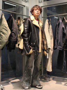 画像7: SUGARHILL(シュガーヒル) MOLDED DENIM TROUSERS FLAIRED CUT 2411300416 (BLK) (7)