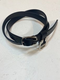 画像2: HIDAKA(ヒダカ) W BUCKLE BELT HDK-BT04 (BLK) (2)