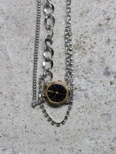 画像2: HIDAKA(ヒダカ) MIX CHAIN WATCH NECKLACE HDK-NE05 A (2)