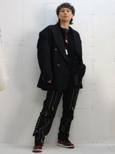 画像6: el conductorH(コンダクター) WOOL FRONT ZIP BONDAGE TROUSERS PD25SP07 (6)