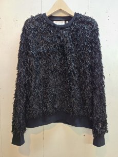 画像1: el conductorH(コンダクター) FEATHER KNIT CREWNECK SWEATER PD25SC04 (BLK) (1)