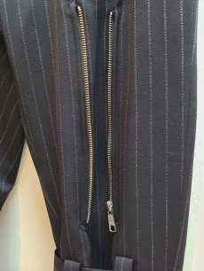 画像3: el conductorH(コンダクター) WOOL FRONT ZIP BONDAGE TROUSERS PD25SP07 (3)