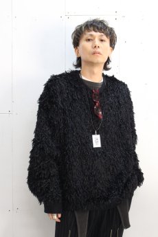 画像4: el conductorH(コンダクター) FEATHER KNIT CREWNECK SWEATER PD25SC04 (BLK) (4)