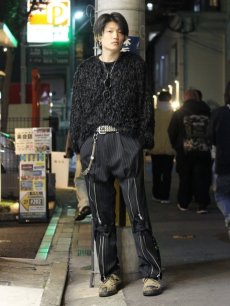 画像11: el conductorH(コンダクター) WOOL FRONT ZIP BONDAGE TROUSERS PD25SP07 (11)