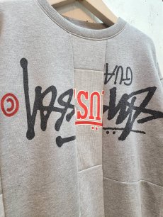 画像2: Takaya Hioki (タカヤヒオキ) OLD STUSSY REMAKE TRAINER"FRONT"GRY(A) (2)