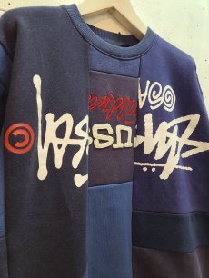 画像2: Takaya Hioki (タカヤヒオキ) OLD STUSSY REMAKE TRAINER "FRONT" REBEL ELEMENTS EXCLUSIVE BLUE×NAVY (A) (2)