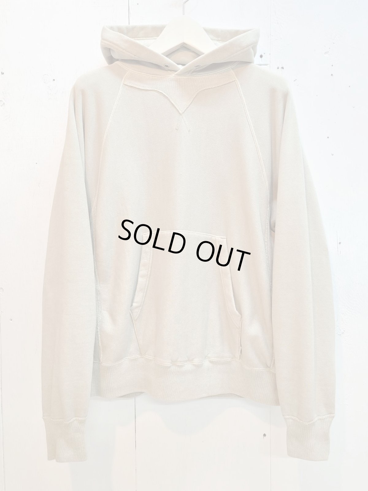 画像1: SUGARHILL(シュガーヒル) PIGMENT DYE HOODIE 2541000904(S.WHT) (1)