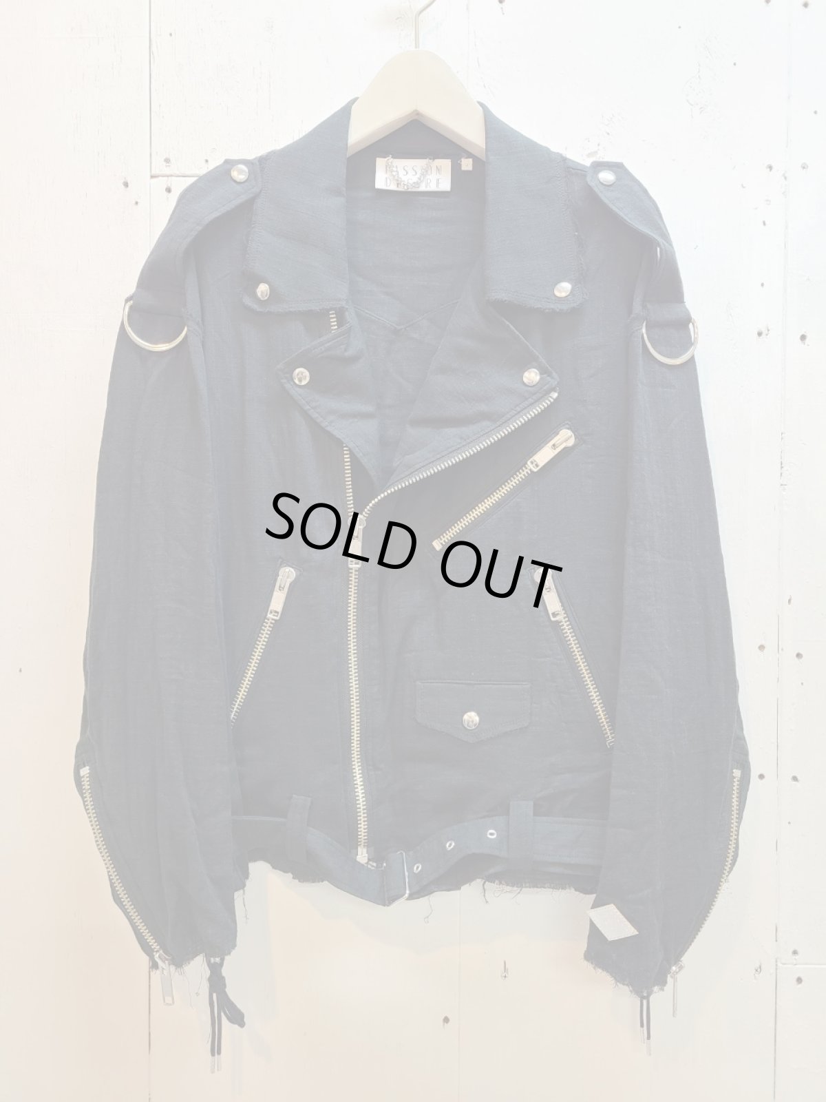 画像1: el conductorH(コンダクター) DOUBLE GAUZE BIKER JKT PD25SJ03 (1)
