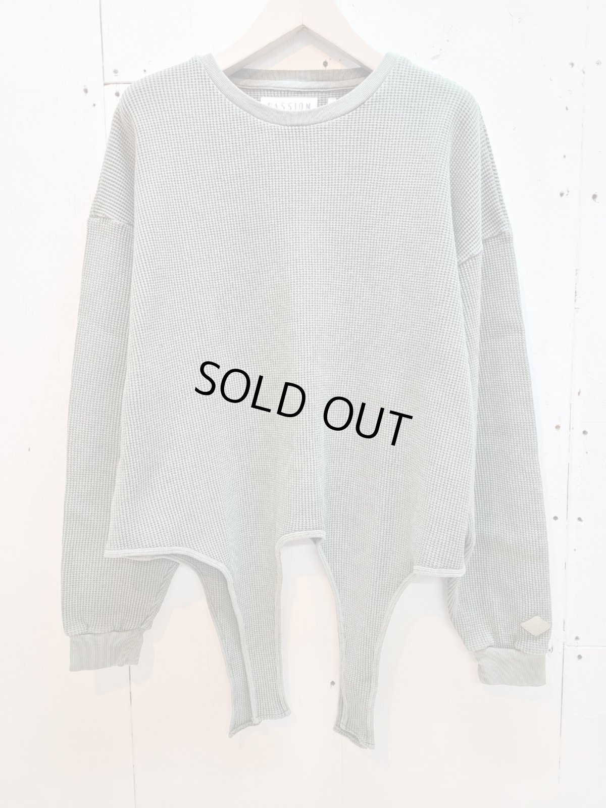 画像1: el conductorH(コンダクター) WAFFLE TAIL LONGSLEEVE TOP PD25SC01(OLV) (1)
