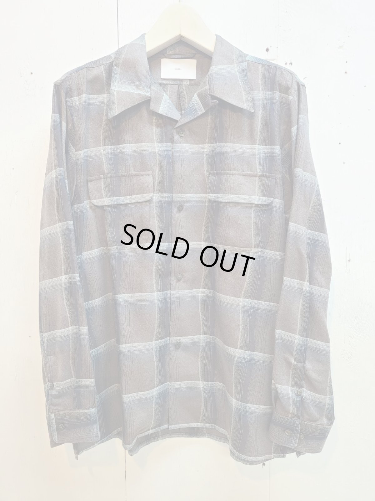 画像1: SUGARHILL(シュガーヒル) OMBRE PLAID OPEN COLLAR SHIRTS 2541000501(S.D.PPL) (1)