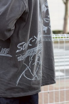画像18: Insonnia projects(インソニアプロジェクツ) MULTI PRINT L/S TEE TYPE A IP-SY-021(BLK) (18)