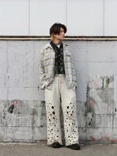 画像6: SUGARHILL(シュガーヒル) OMBRE PLAID OPEN COLLAR SHIRTS 2541000501(S.S.BLU) (6)