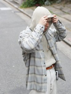 画像9: SUGARHILL(シュガーヒル) OMBRE PLAID OPEN COLLAR SHIRTS 2541000501(S.S.BLU) (9)