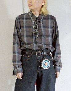 画像13: SUGARHILL(シュガーヒル) OMBRE PLAID OPEN COLLAR SHIRTS 2541000501(S.D.PPL) (13)
