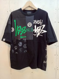 画像1: Takaya Hioki (タカヤヒオキ) OLD STUSSY REMAKE S/S  "REBEL ELEMENTS EXCLUSIVE" (BLK)C (1)