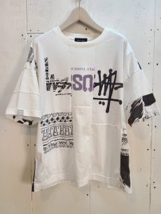 画像1: Takaya Hioki (タカヤヒオキ) OLD STUSSY REMAKE S/S  "REBEL ELEMENTS EXCLUSIVE" (WHT)C (1)