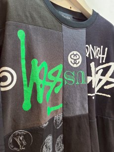 画像2: Takaya Hioki (タカヤヒオキ) OLD STUSSY REMAKE S/S  "REBEL ELEMENTS EXCLUSIVE" (BLK)C (2)