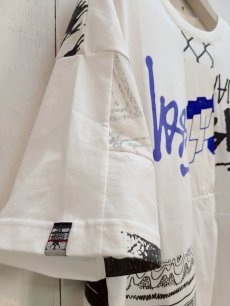 画像2: Takaya Hioki (タカヤヒオキ) OLD STUSSY REMAKE S/S  "REBEL ELEMENTS EXCLUSIVE" (WHT)D (2)