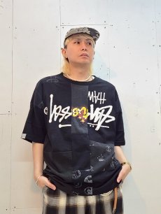 画像5: Takaya Hioki (タカヤヒオキ) OLD STUSSY REMAKE S/S  "REBEL ELEMENTS EXCLUSIVE" (BLK)D (5)