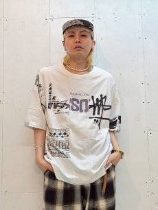 画像5: Takaya Hioki (タカヤヒオキ) OLD STUSSY REMAKE S/S  "REBEL ELEMENTS EXCLUSIVE" (WHT)C (5)