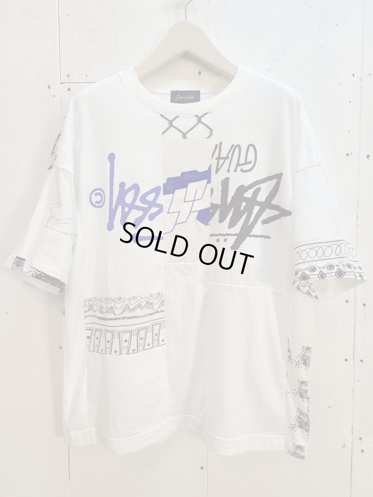 画像1: Takaya Hioki (タカヤヒオキ) OLD STUSSY REMAKE S/S  "REBEL ELEMENTS EXCLUSIVE" (WHT)D (1)