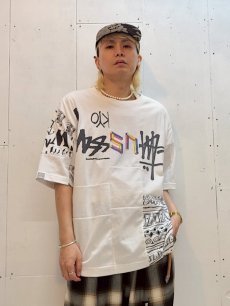 画像5: Takaya Hioki (タカヤヒオキ) OLD STUSSY REMAKE S/S  "REBEL ELEMENTS EXCLUSIVE" (WHT)B (5)
